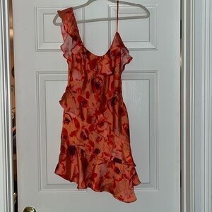Topshop Asymmetrical Mini Dress